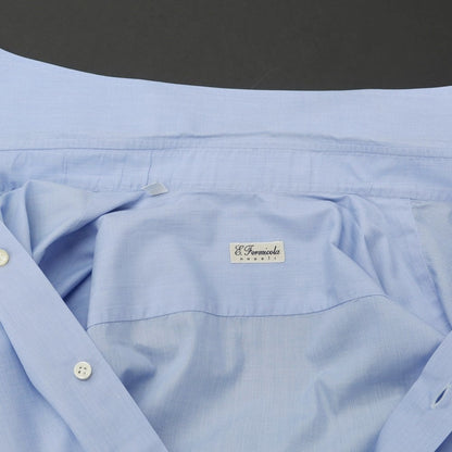 [Used] ERRICO FORMICOLA Cotton Semi-wide Collar Dress Shirt Light Blue [39] [Condition Rank C] [Men&