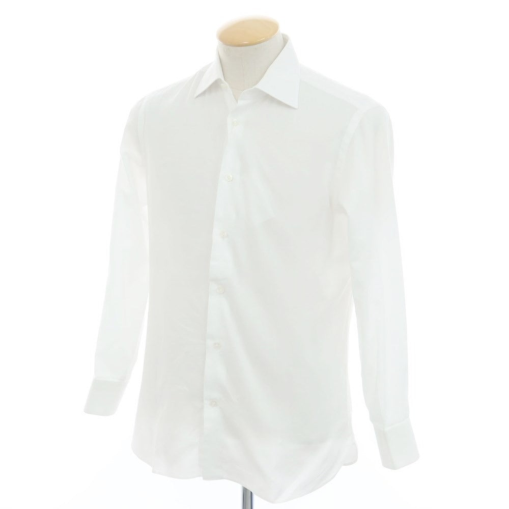 [Used] BORRIELLO Broad Cotton Dress Shirt White [No description (S rank)] [Condition rank C] [Men&