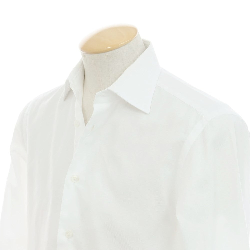 [Used] BORRIELLO Broad Cotton Dress Shirt White [No description (S rank)] [Condition rank C] [Men&