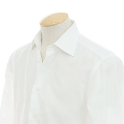 [Used] BORRIELLO Broad Cotton Dress Shirt White [No description (S rank)] [Condition rank C] [Men&