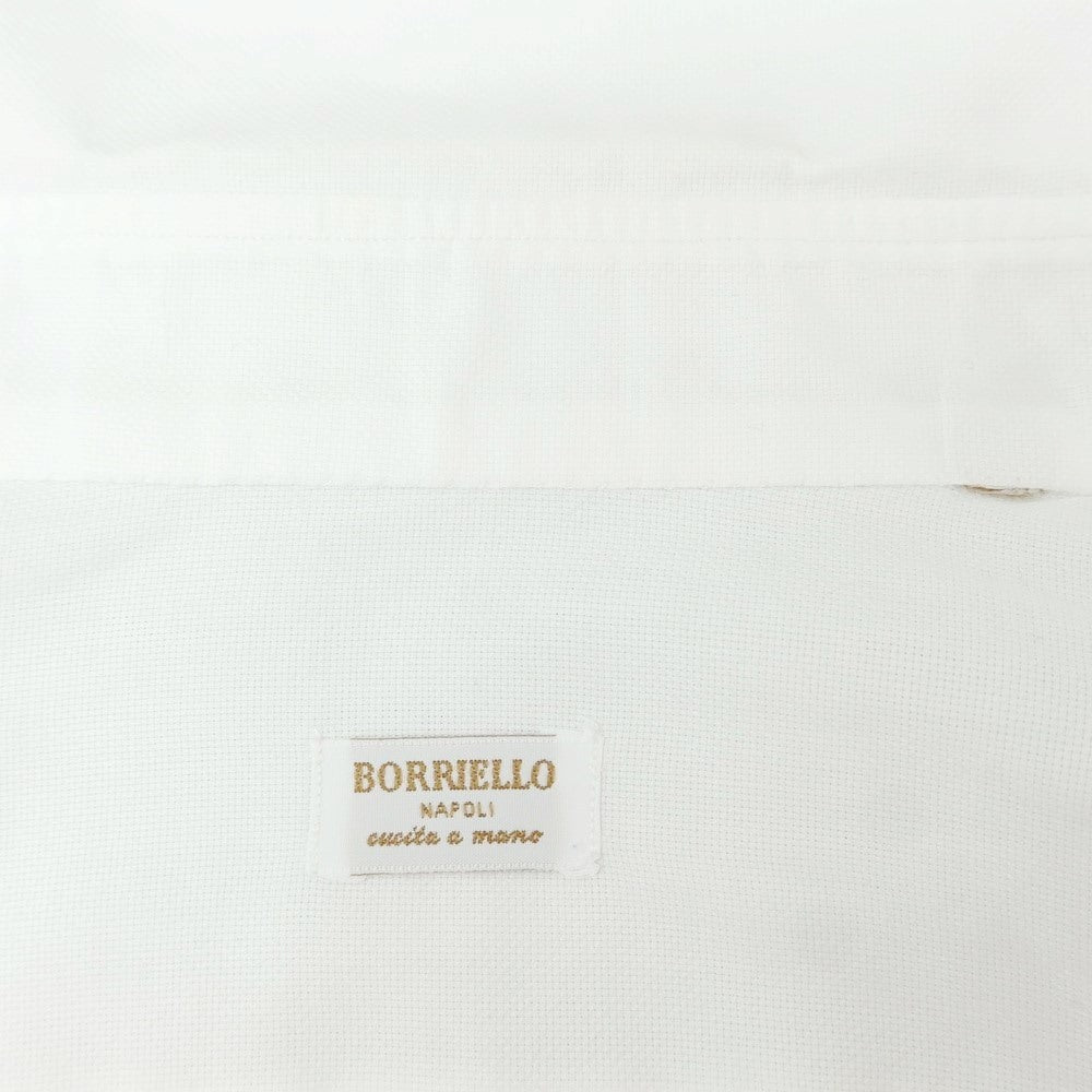 [Used] BORRIELLO Broad Cotton Dress Shirt White [No description (S rank)] [Condition rank C] [Men&