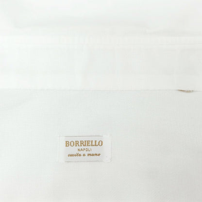 [Used] BORRIELLO Broad Cotton Dress Shirt White [No description (S rank)] [Condition rank C] [Men&