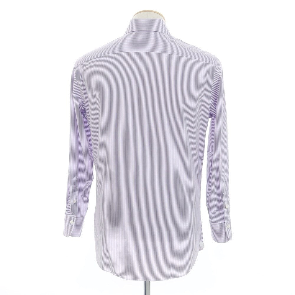 [Used] BORRIELLO Striped Dress Shirt Purple x White [38] [Condition Rank B] ​​[Men&