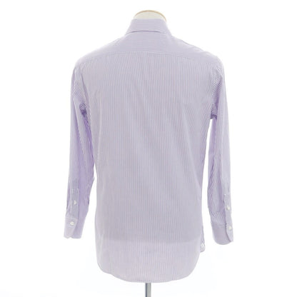 [Used] BORRIELLO Striped Dress Shirt Purple x White [38] [Condition Rank B] ​​[Men&