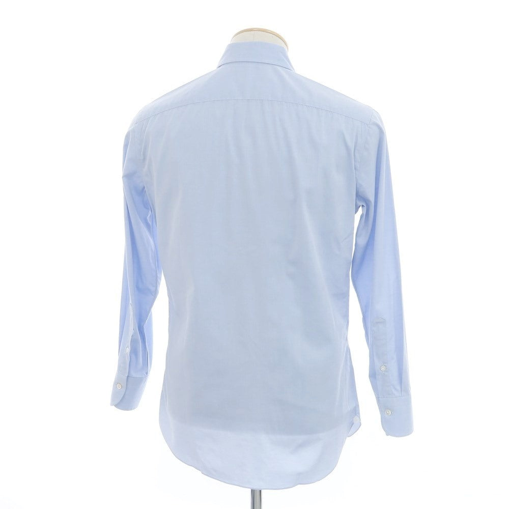 [Used] BORRIELLO Broad Cotton Dress Shirt Light Blue [38] [Condition Rank C] [Men&