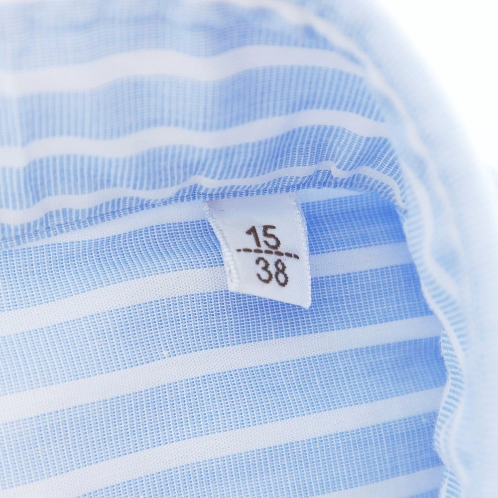 [Used] BORRIELLO Striped Dress Shirt Light Blue x White [38] [Condition Rank B] ​​[Men&