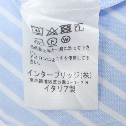 [Used] BORRIELLO Striped Dress Shirt Light Blue x White [38] [Condition Rank B] ​​[Men&