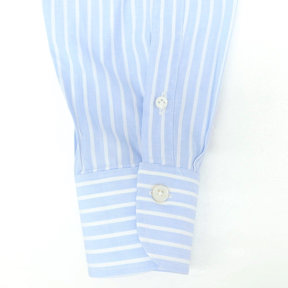 [Used] BORRIELLO Striped Dress Shirt Light Blue x White [38] [Condition Rank B] ​​[Men&