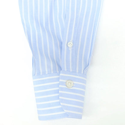 [Used] BORRIELLO Striped Dress Shirt Light Blue x White [38] [Condition Rank B] ​​[Men&