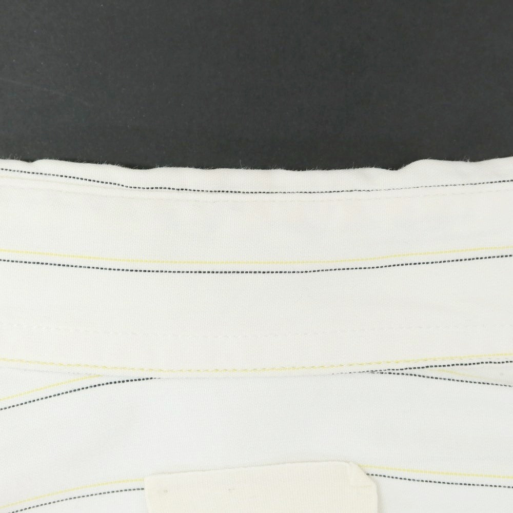 [Used] Band of Outsiders Cotton Stripe BD Shirt White x Yellow x Black [M] [Condition Rank C] [Men&