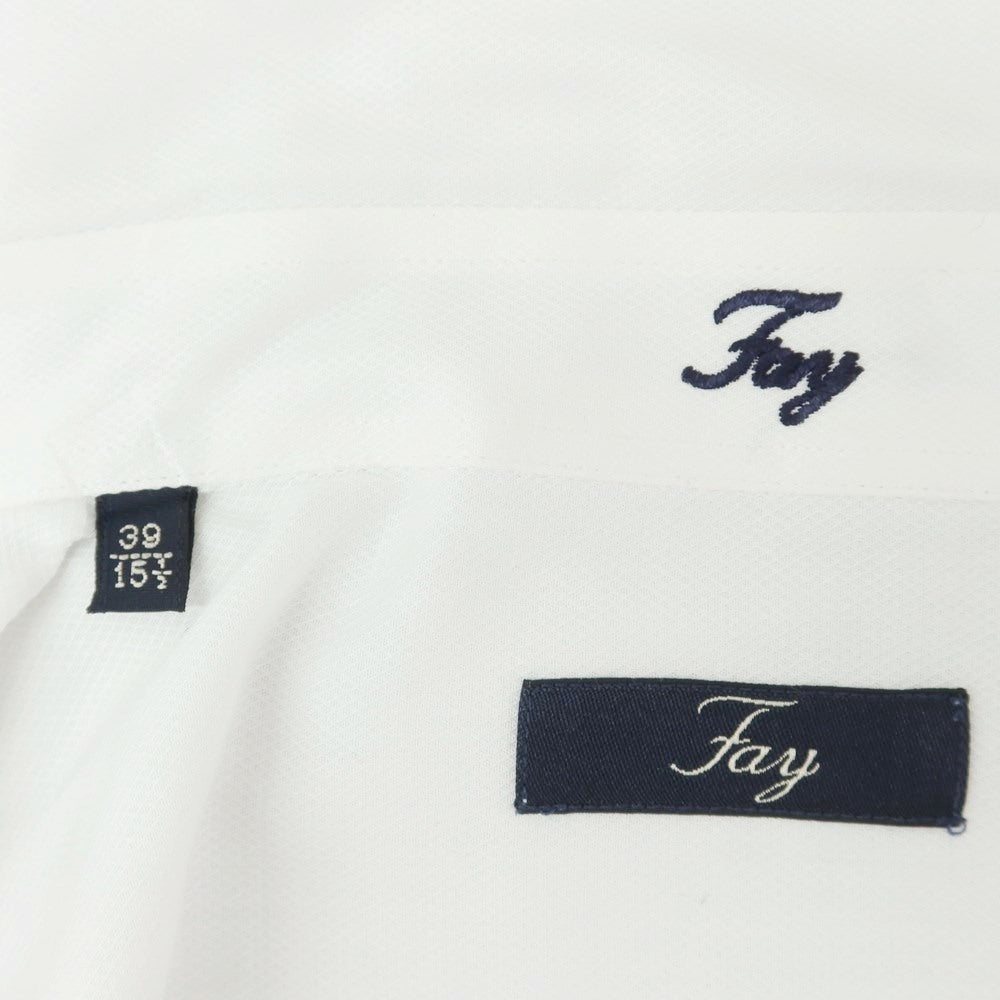 [Used] FAY Cotton Dress Shirt White [39] [Condition Rank C] [Men&