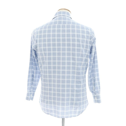 [Used] Maria Santangelo Cotton Check Shirt Blue x White [M] [Condition Rank C] [Men&