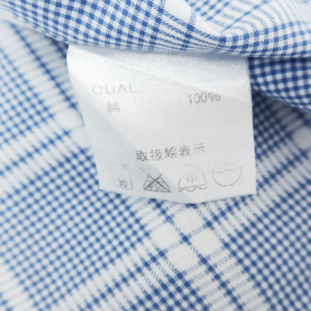 [Used] Maria Santangelo Cotton Check Shirt Blue x White [M] [Condition Rank C] [Men&