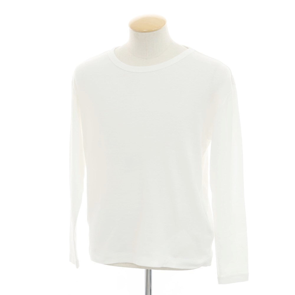 [Used] Three Dots Cotton Crew Neck Long Sleeve T-Shirt White [S] [Condition Rank C] [Men&