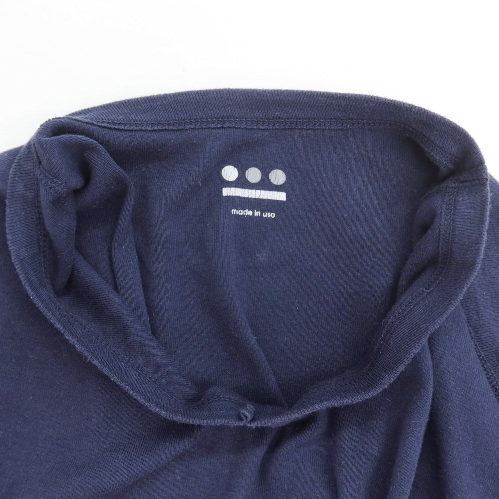 [Used] Three Dots Cotton V-neck Long Sleeve T-Shirt Navy [S] [Condition Rank C] [Men&