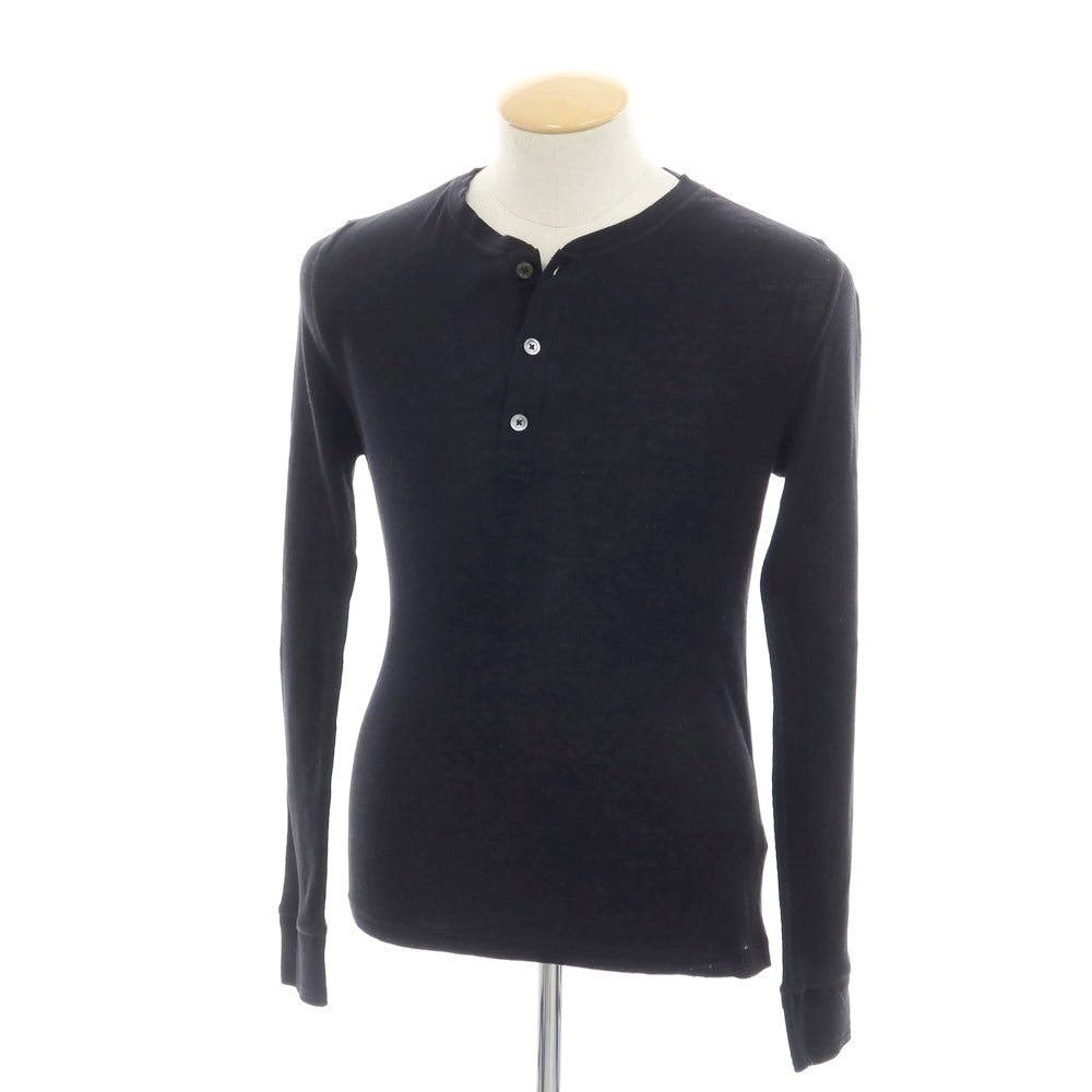 [Used] Polo Ralph Lauren Pima Cotton Henry Neck Long Sleeve T-Shirt Black [S] [Condition Rank B] ​​[Men&