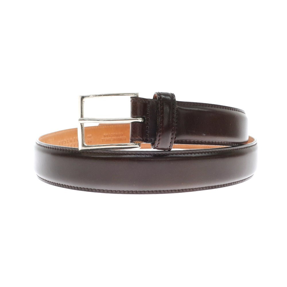 [Used] KTLewiston Shell Cordovan Belt, Dark Brown [80/32] [Condition Rank B] ​​[Men&