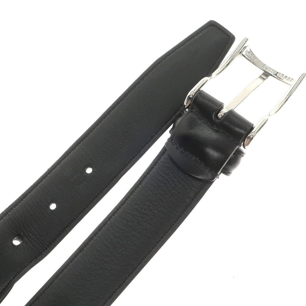 [Used] Andersons Leather Belt Black [80] [Condition Rank D] [Men&