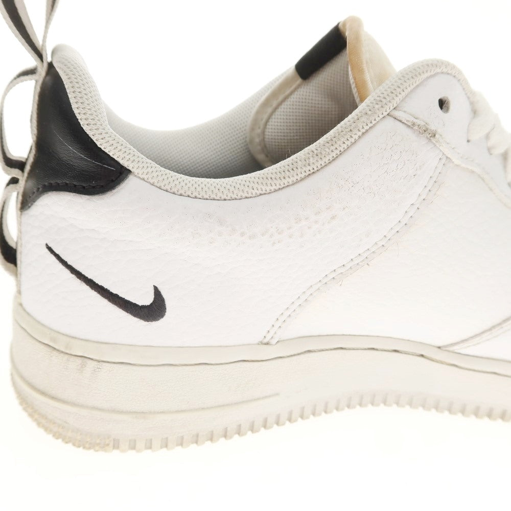 【中古】ナイキ NIKE Air Force 1 Low Utility レザー スニーカー ホワイト【 25.5 】【 状態ランクC 】【 メンズ 】