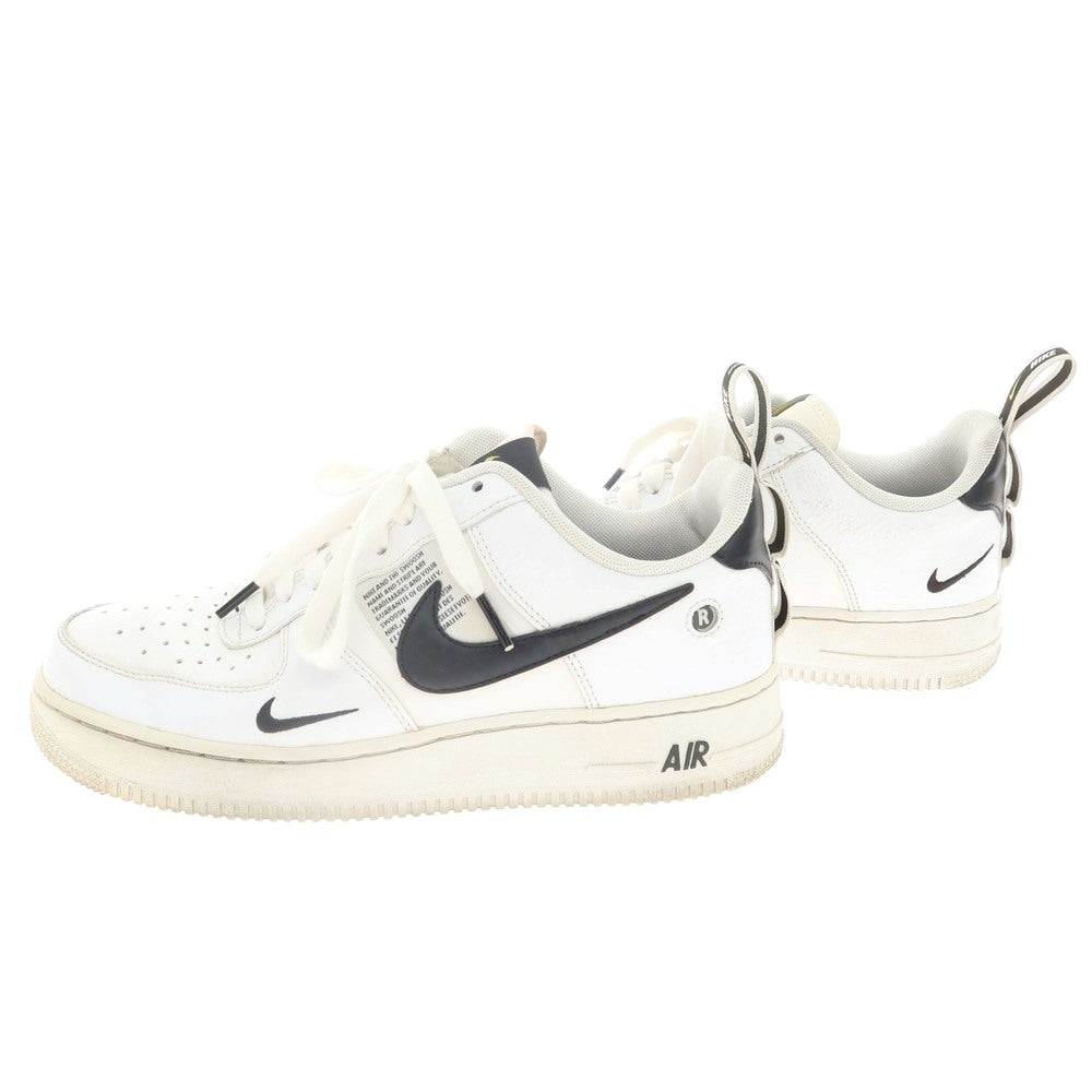 【中古】ナイキ NIKE Air Force 1 Low Utility レザー スニーカー ホワイト【 25.5 】【 状態ランクC 】【 メンズ 】