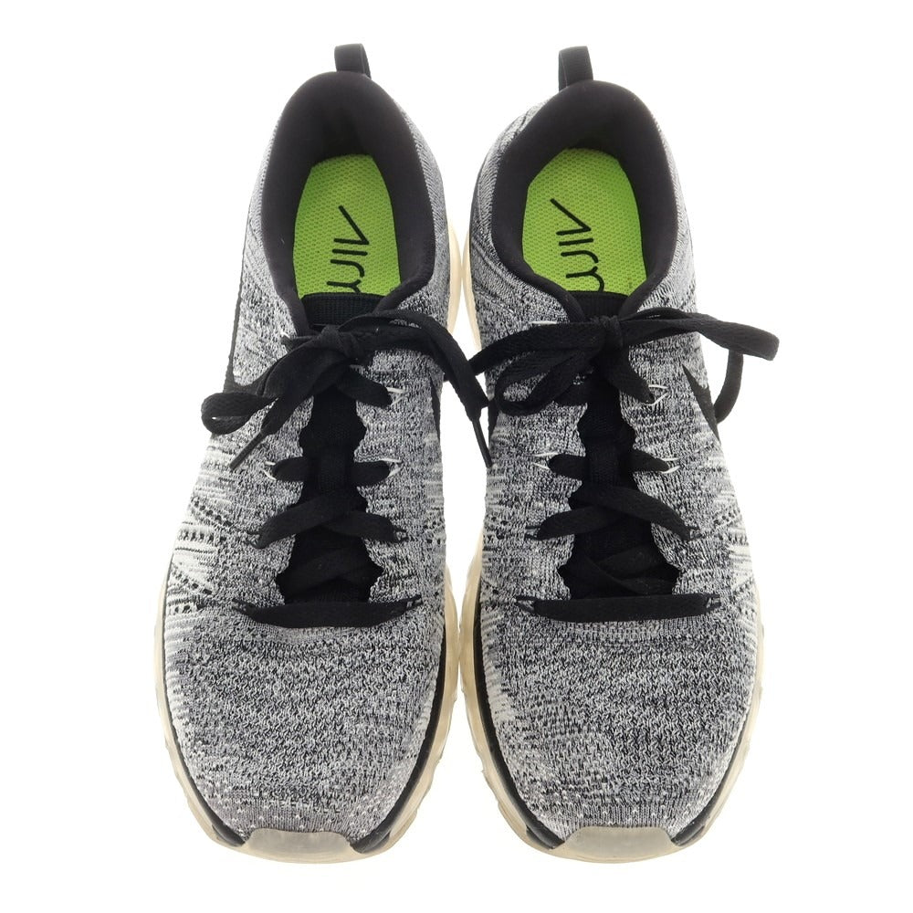 【中古】ナイキ NIKE FLYKNIT MAX ニットアッパー スニーカー グレー【 26.5 】【 状態ランクB 】【 メンズ 】