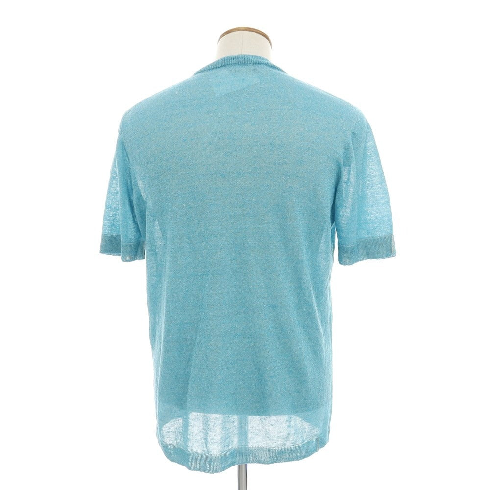 [Used] Roberto Collina ROBERTO COLLINA Linen cotton short sleeve pullover knit blue [Size 48] [BLU] [S/S] [Condition rank B] ​​[Men&