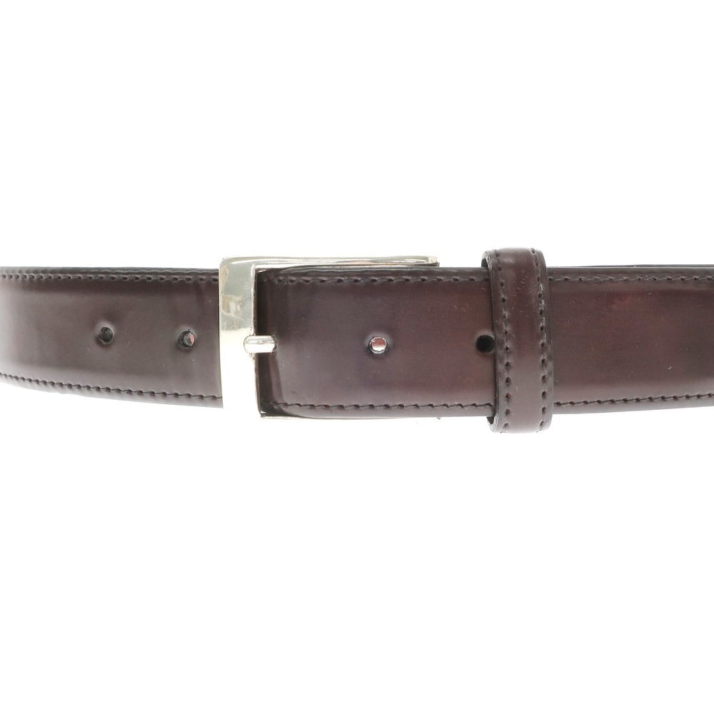 【中古】ハイランド　ベルト＆ファインレザーグッズ Highland Belts &amp; Fine Leather Goods シェルコードバン ベルト ブラウン【 30/75 】【 状態ランクC 】【 メンズ 】
[BPD]