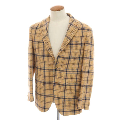 [Used] OLD ENGLAND Silk Check 3B Tailored Jacket Orange [38] [Condition Rank B] ​​[Men&