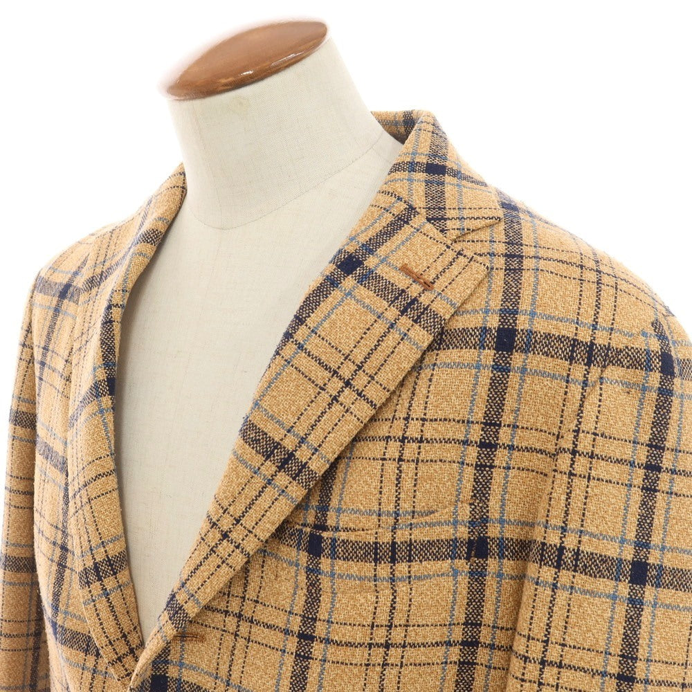 [Used] OLD ENGLAND Silk Check 3B Tailored Jacket Orange [38] [Condition Rank B] ​​[Men&