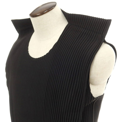 [Used] Homme Plisse Issey Miyake Spring/Summer 2024 Sleeveless Pleated Cut and Sew Black [No size indicated (L)] [BLK] [S/S] [Condition Rank A] [Men&