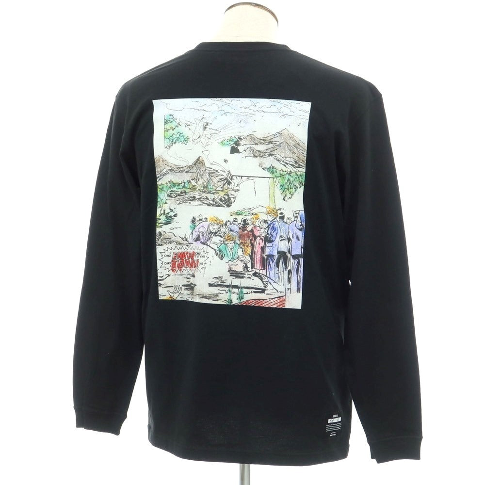 【中古】ウィンダンシー WIND AND SEA × NIIMI HIROKI 2024年春夏 コットン クルーネック 長袖Ｔシャツ ブラック【 L 】【 状態ランクA 】【 メンズ 】[EPD]