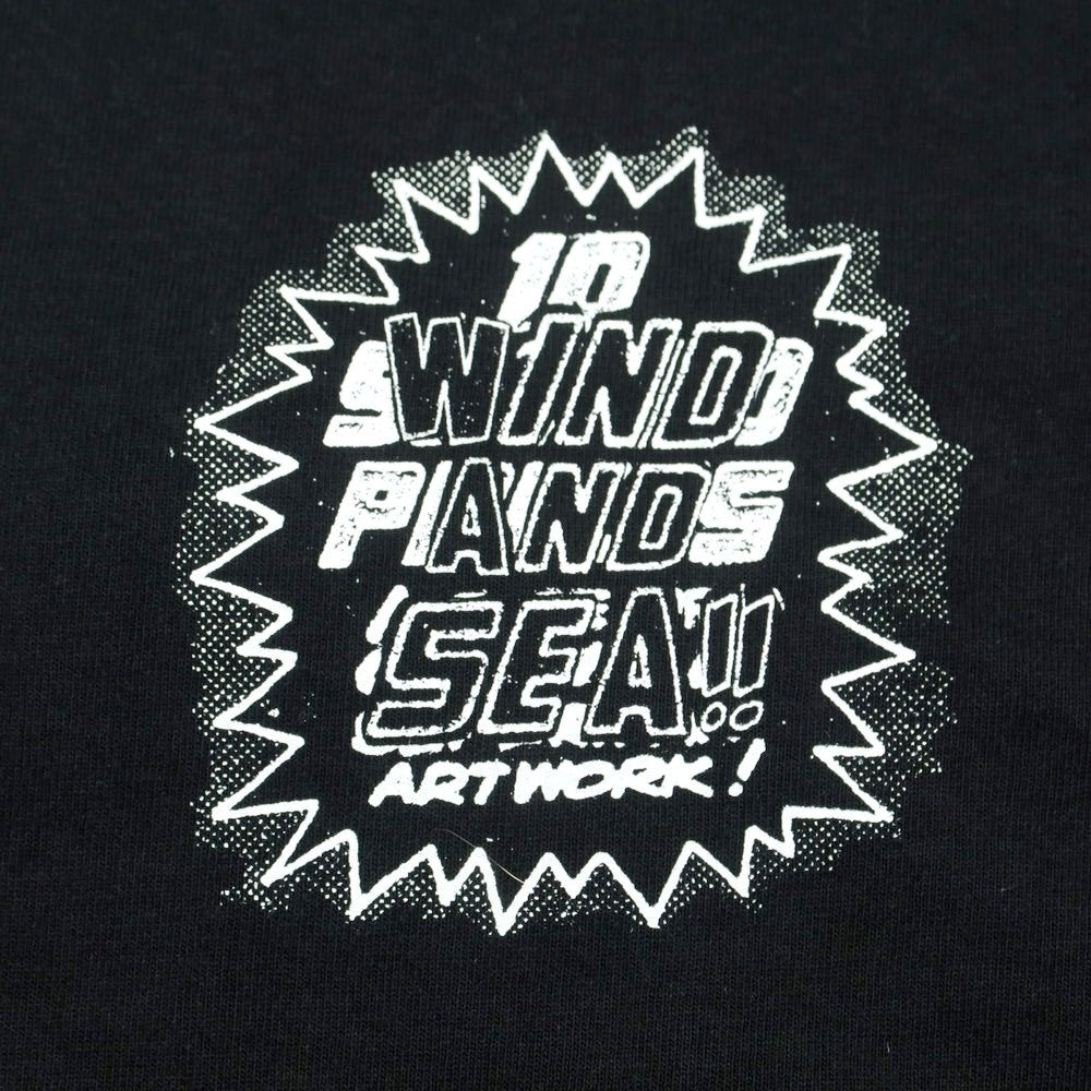 【中古】ウィンダンシー WIND AND SEA × NIIMI HIROKI 2024年春夏 コットン クルーネック 長袖Ｔシャツ ブラック【 L 】【 状態ランクA 】【 メンズ 】