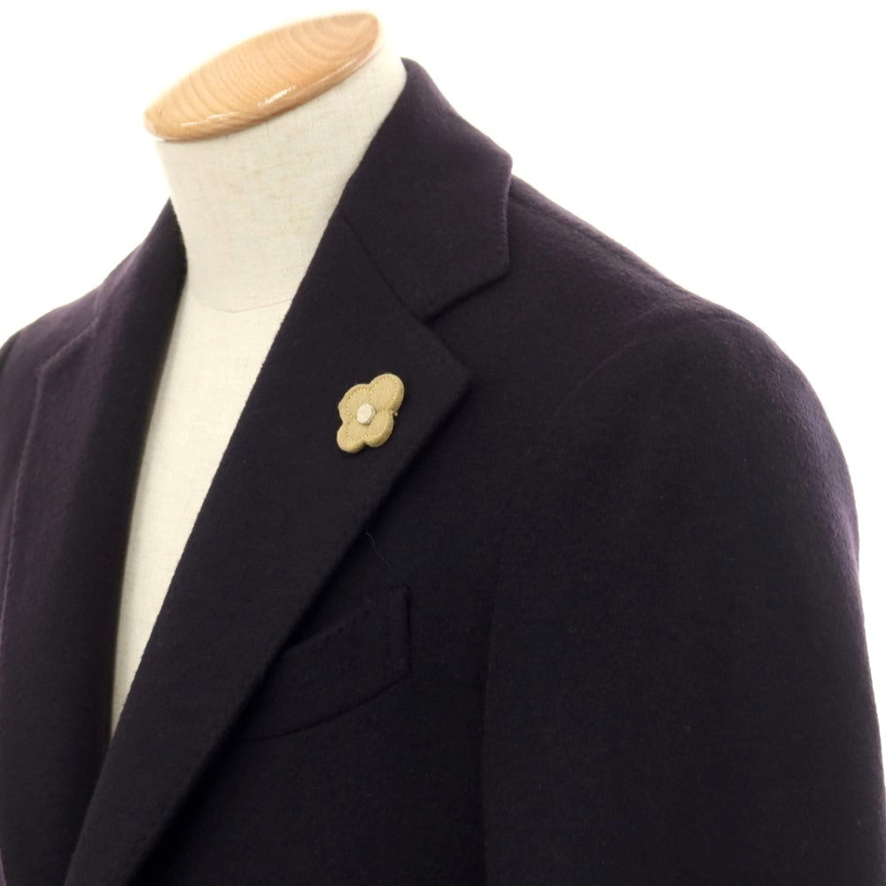 【中古】ラルディーニ LARDINI ウール チェスターフィールドコート ネイビー【 44 】【 状態ランクA 】【 メンズ 】