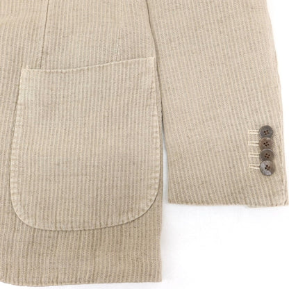 [Used] LARDINI Linen Cotton 3B Casual Jacket Beige [44] [Condition Rank C] [Men&