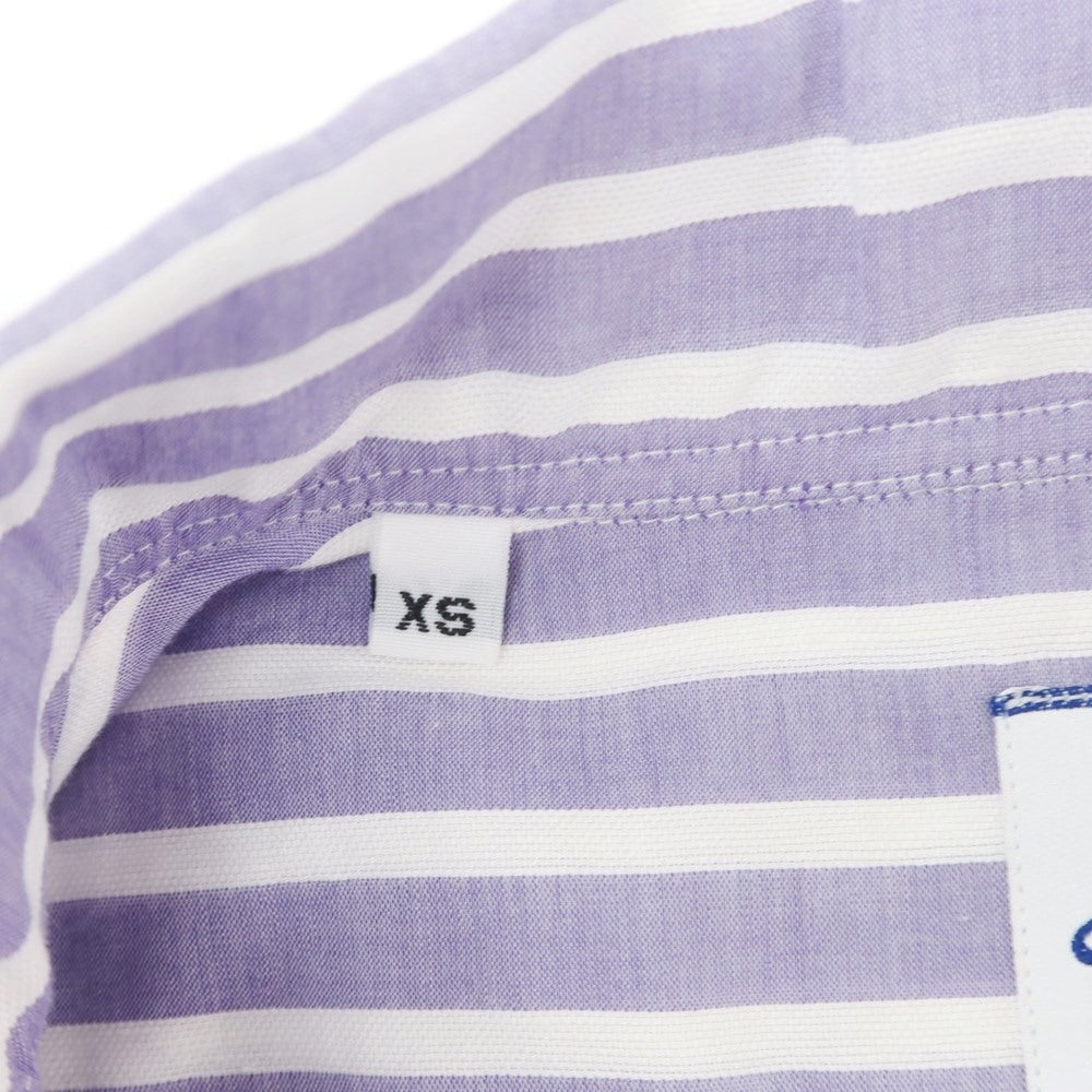 [Used] GIANGI Cotton Linen Striped Capri Shirt Purple [XS] [Condition Rank A] [Men&