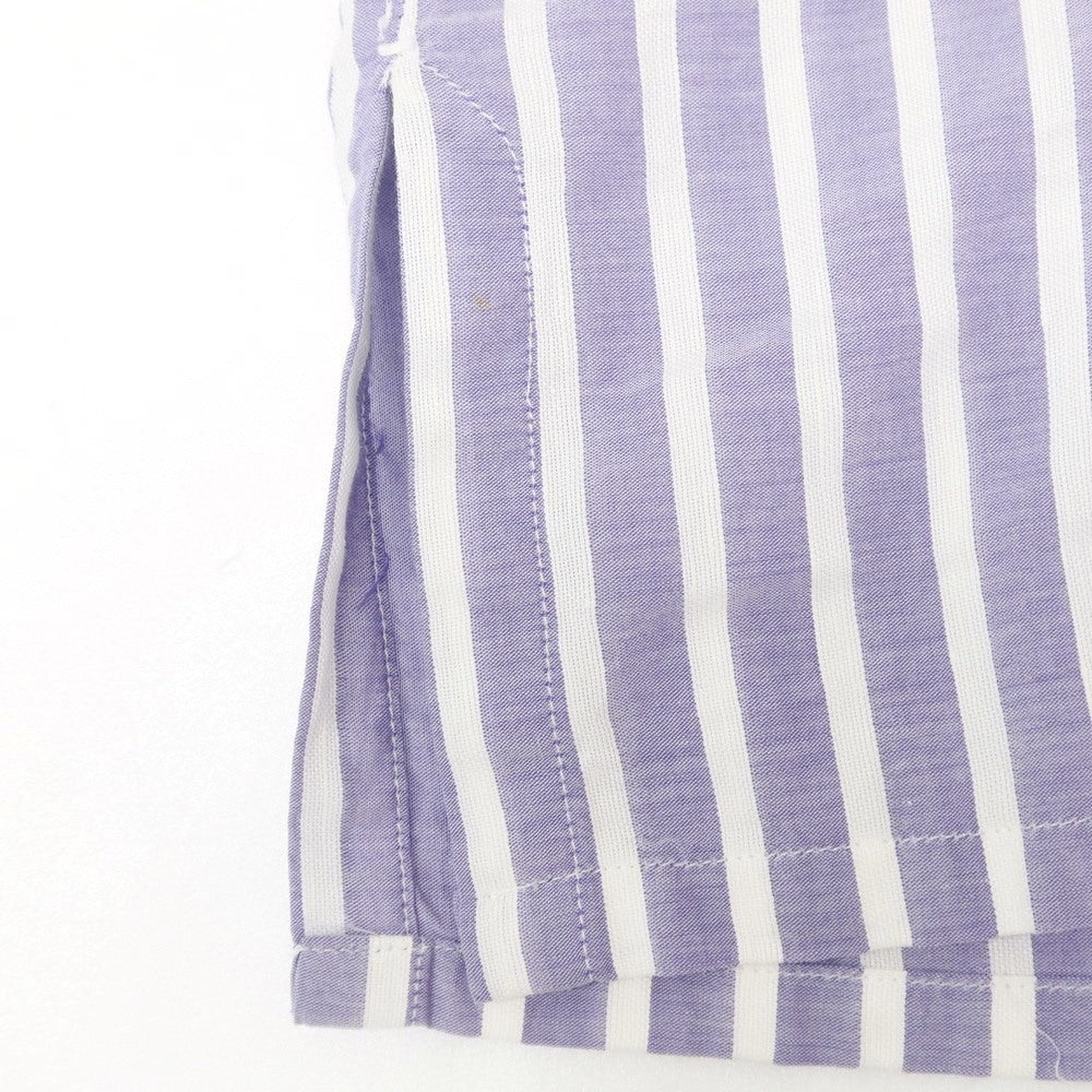 [Used] GIANGI Cotton Linen Striped Capri Shirt Purple [XS] [Condition Rank A] [Men&