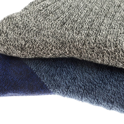 [Used] [Unused] KTLewiston 2-pair set of cotton nylon socks, gray x dark blue [25-27] [Condition Rank S] [Men&