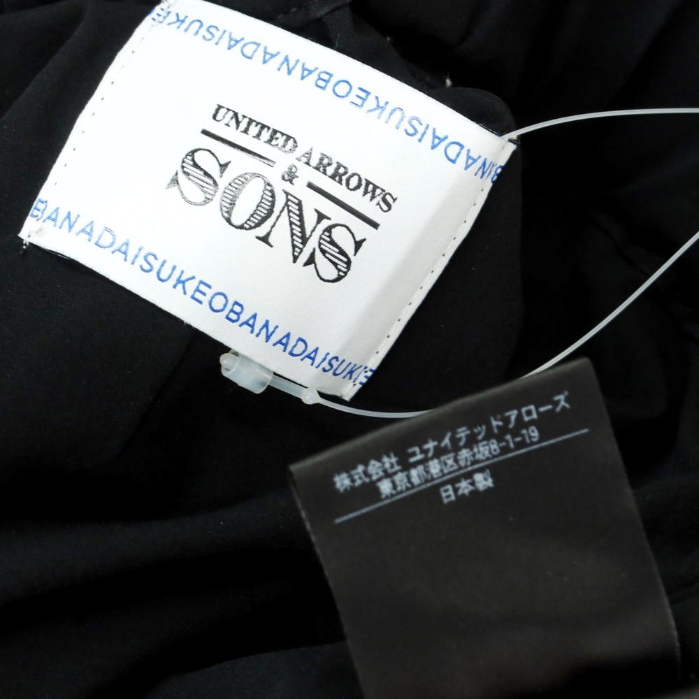 【中古】ユナイテッドアローズ アンド サンズ UNITED ARROWS &amp; SONS ポリエステル ワイド イージーパンツ ブラック【サイズS】【BLK】【S/S】【状態ランクB】【メンズ】【759193】