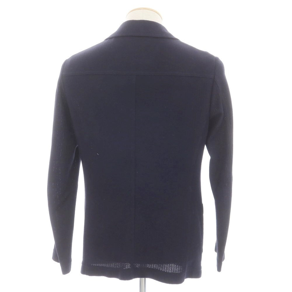 【中古】ティージャケット T-JACKET コットン 2B カジュアルジャケット ネイビー【サイズS】【 状態ランクC 】【 メンズ 】[EPD]