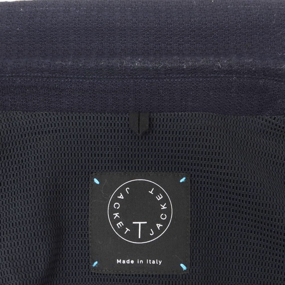 【中古】ティージャケット T-JACKET コットン 2B カジュアルジャケット ネイビー【サイズS】【 状態ランクC 】【 メンズ 】[EPD]
