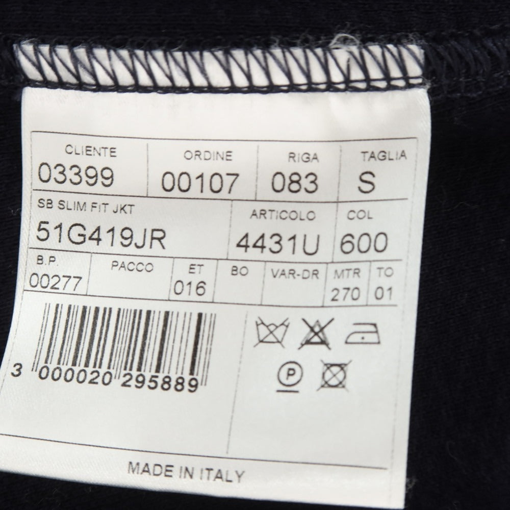 【中古】ティージャケット T-JACKET コットン 2B カジュアルジャケット ネイビー【サイズS】【 状態ランクC 】【 メンズ 】[EPD]