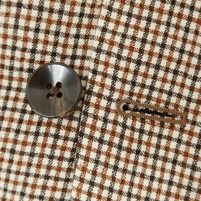 [Used] TOMORROWLAND Stretch Wool Soccer Check Casual Jacket Beige x Brown [48] [Condition Rank B] ​​[Men&