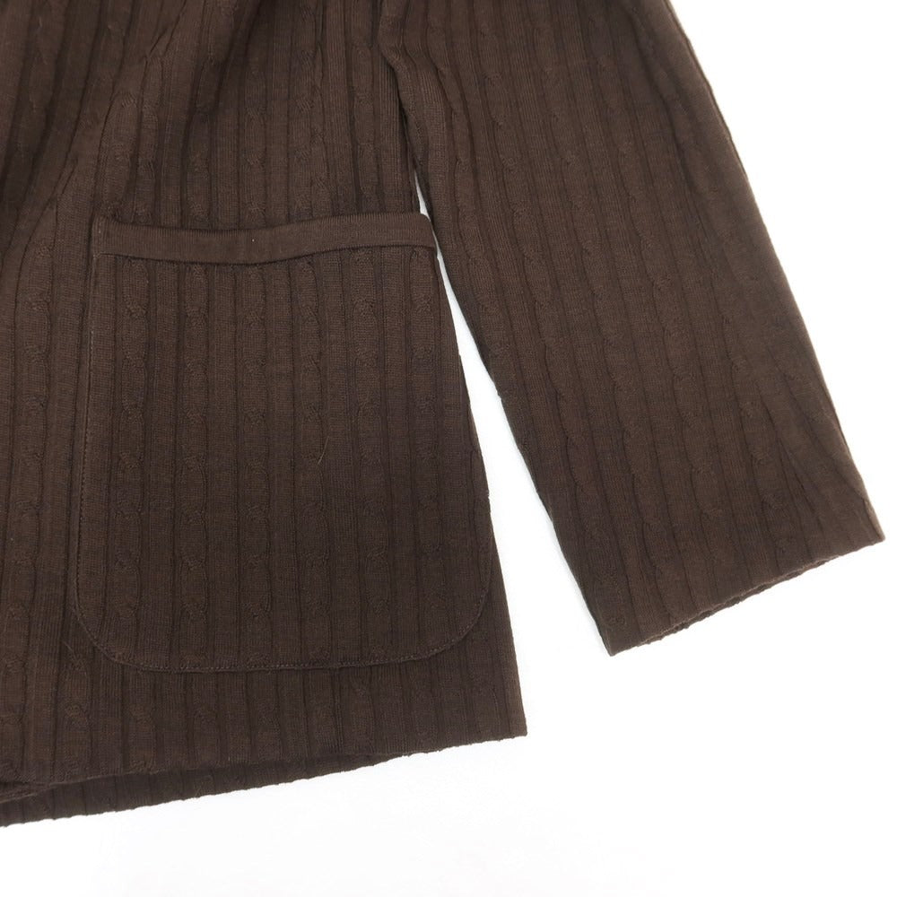 [Used] SHIPS Wool 2B Knit Jacket Brown [L] [Condition Rank B] ​​[Men&