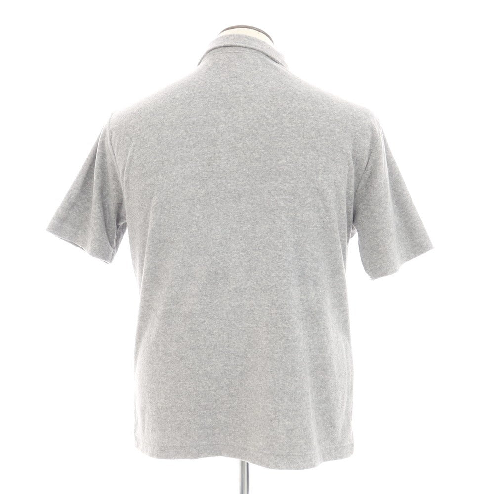 [Used] Three Dots Cotton Polyester Pile Short Sleeve Polo Shirt Light Gray [Size L] [GRY] [S/S] [Condition Rank B] ​​[Men&