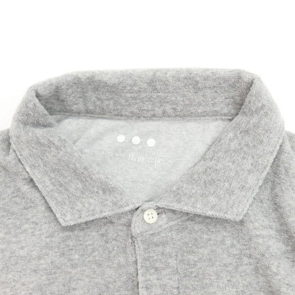 [Used] Three Dots Cotton Polyester Pile Short Sleeve Polo Shirt Light Gray [Size L] [GRY] [S/S] [Condition Rank B] ​​[Men&