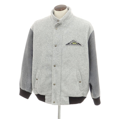 【中古】クイックシルバー Quiksilver ナイロン ジップアップ フリースジャケット グレー【 L 】【 状態ランクC 】【 メンズ 】