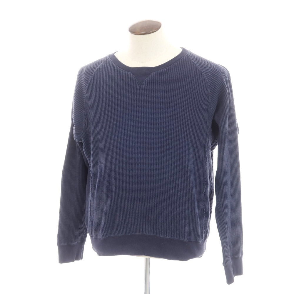 [Used] TAKAHIRO MIYASHITA The SoloIst. Cotton waffle thermal sweatshirt, navy [Size 48] [NVY] [S/S/A/W] [Condition Rank C] [Men&