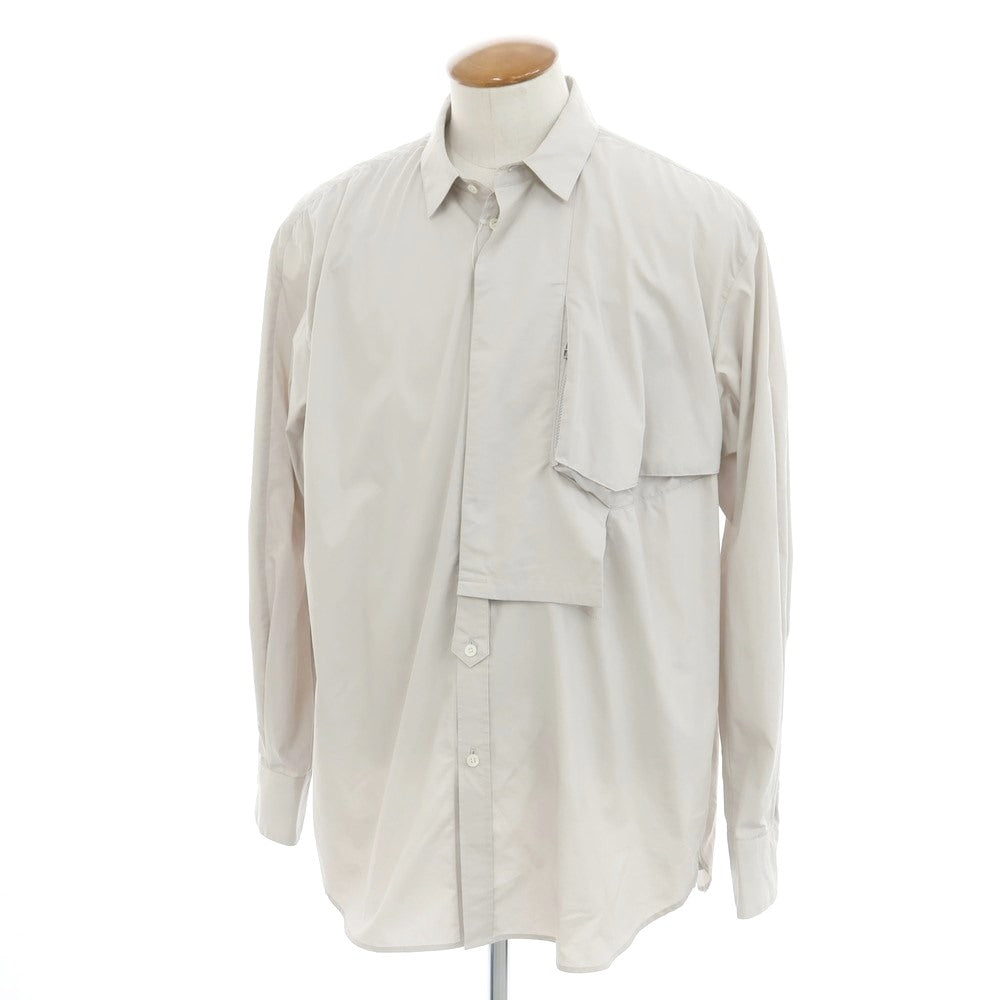 [Used] Tamme Cotton Polyester Oversized Casual Shirt Light Beige [2] [Condition Rank C] [Men&