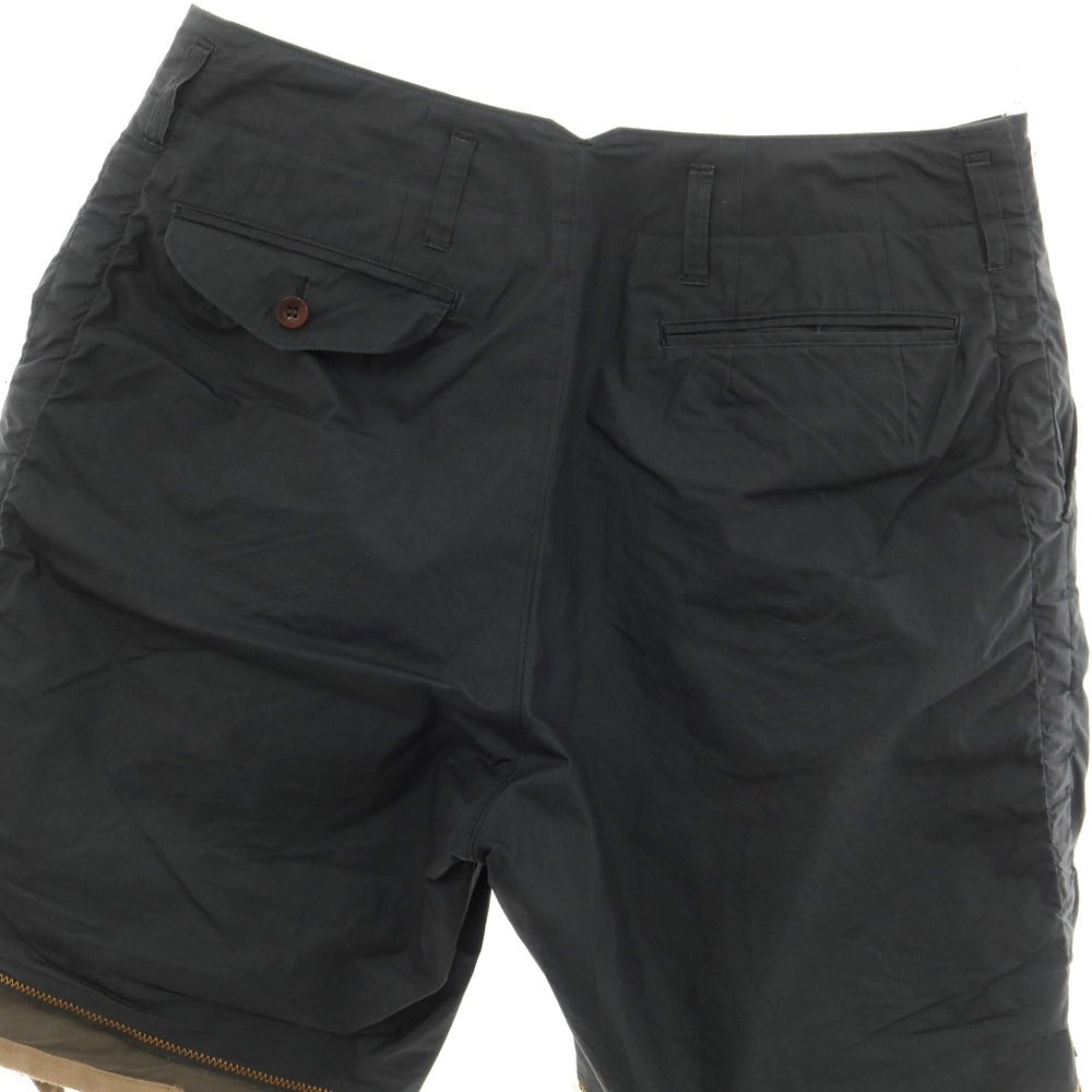 [Used] kolor/BEACON Coated Cotton Layered Shorts Black [3] [Condition Rank C] [Men&