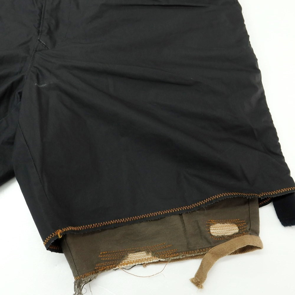 [Used] kolor/BEACON Coated Cotton Layered Shorts Black [3] [Condition Rank C] [Men&